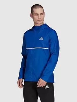 Image of adidas Run Response Jacket - Blue Size L, Men