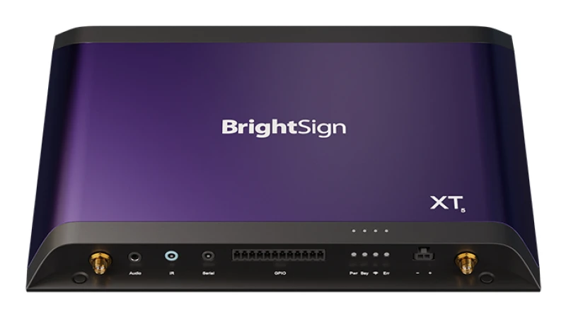 Image of BrightSign XT1145 digital media player Black. Purple 8K Ultra HD