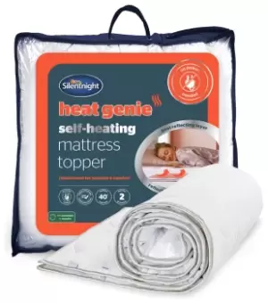 Image of Silentnight Heat Genie Self-Heating Mattress Topper - Single