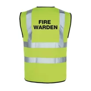 Image of Slingsby HI Vis Vest - Medium With Print Fire Warden