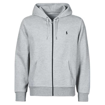 Image of Polo Ralph Lauren SWEATSHIRT A CAPUCHE ZIPPE EN JOGGING DOUBLE KNIT TECH LOGO PONY mens Sweatshirt in Grey - Sizes EU XXL,EU L,EU XL,EU XS
