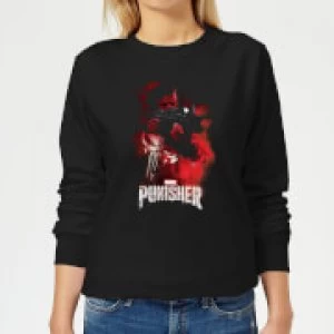 Image of Marvel The Punisher Womens Sweatshirt - Black - M