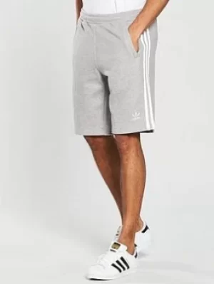 Image of adidas Originals 3S Shorts &ndash; Medium Grey Heather, Size S, Men
