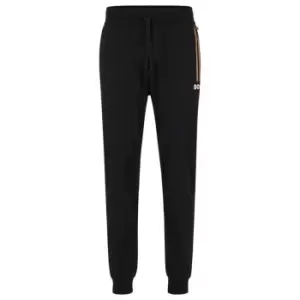 Image of Boss Track Stripe Jogging Bottoms - Black