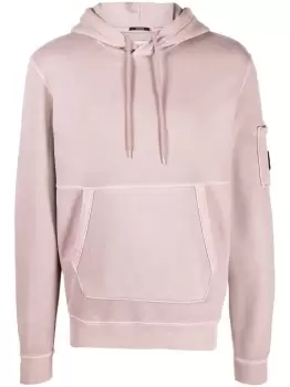 Image of C.P. COMPANY Lens-decal Hoodie Pink