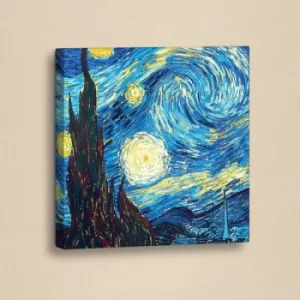 Image of TEK041 Blue Yellow Decorative PU Leather Painting