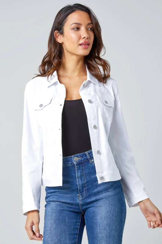Image of Roman Stretch Pocket Detail Jacket White