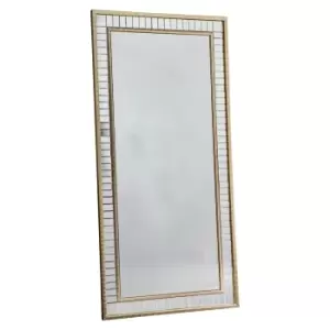 Image of Janko Leaner Mirror 156cmx76cm Gold Effect