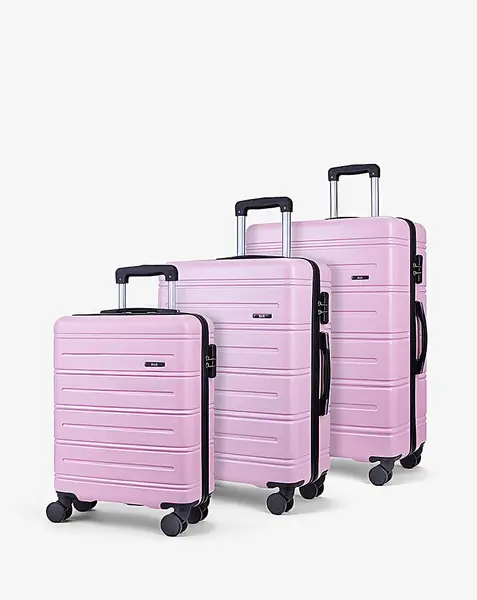 Image of Rock Luggage Lisbon ZW98101 Powder Pink Suitcase 3Pcs Set