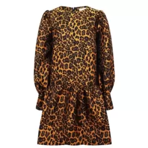 Image of Never Fully Dressed Leopard Minnie Dress - Brown