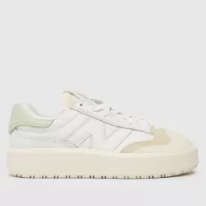 Image of New Balance ct302 trainers in white & green