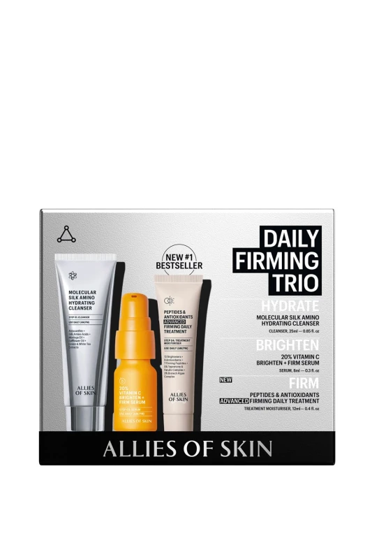 Image of Allies of Skin Daily Firming Anti Ageing Trio Skincare Kit