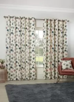 Image of Sundour Camarillo Curtains, 229 x 137cm, Flamingo