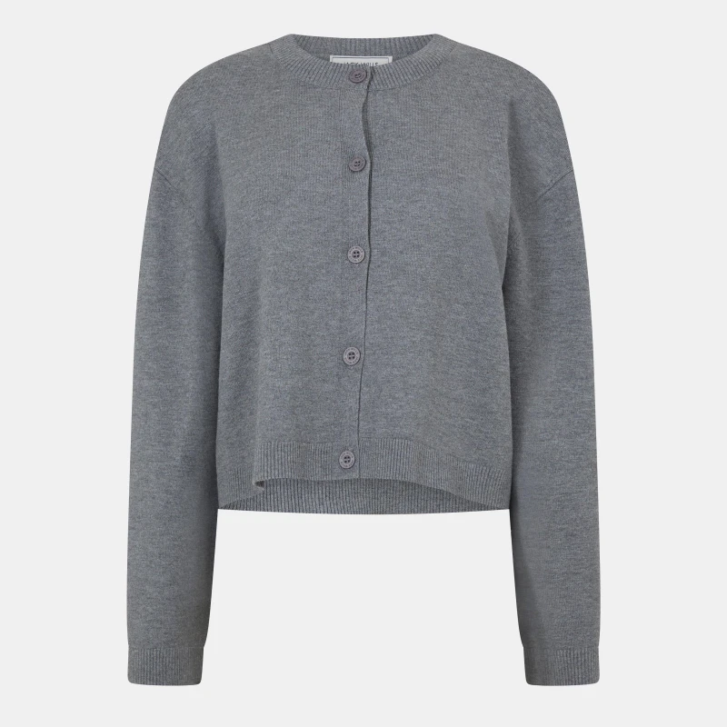 Image of Jack Wills Womens WideRib Cardigan Charcoal female 8 (XS)