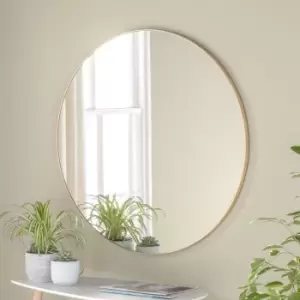 Image of Olivia's Tuvalu Round Wall Mirror in Gold