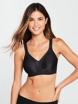 Image of Triumph Studio Wellness Sports Bra - Black, Size 40, Women