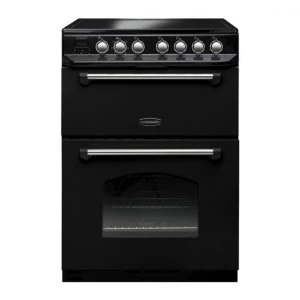 Image of Rangemaster Classic 60 CLAS60ECBLC Double Oven Ceramic Hob Electric Cooker