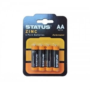 Image of Status AA Zinc Batteries - 4 Pack