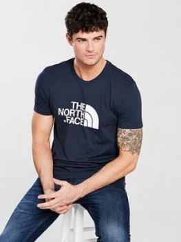 Image of The North Face Short Sleeve Easy T Shirt Navy Size S Men