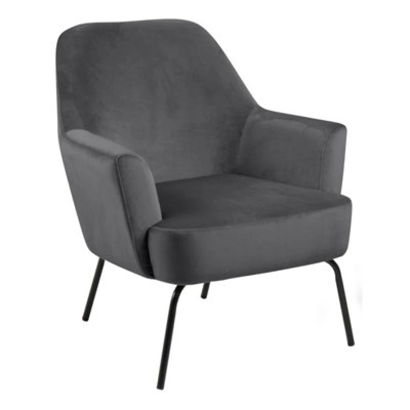 Image of Furniture To Go Melissa Lounge Chair In Dark Grey