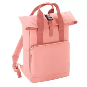 Image of Bagbase Roll Top Twin Handle Backpack (One Size) (Blush Pink)