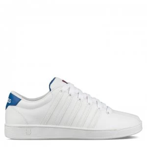 Image of K Swiss Court Pro II Mens Trainers - White/Blue/Red