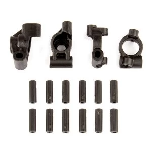 Image of Associated Reflex 14B/14T Rear Hubs/Caster Blocks + Inserts