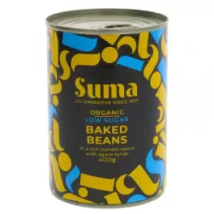 Image of Suma Organic Low Sugar Baked Beans - 400g x 12
