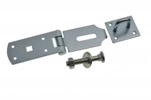 Image of Wickes Heavy Duty Door Hasp and Staple - Galvanised 203mm