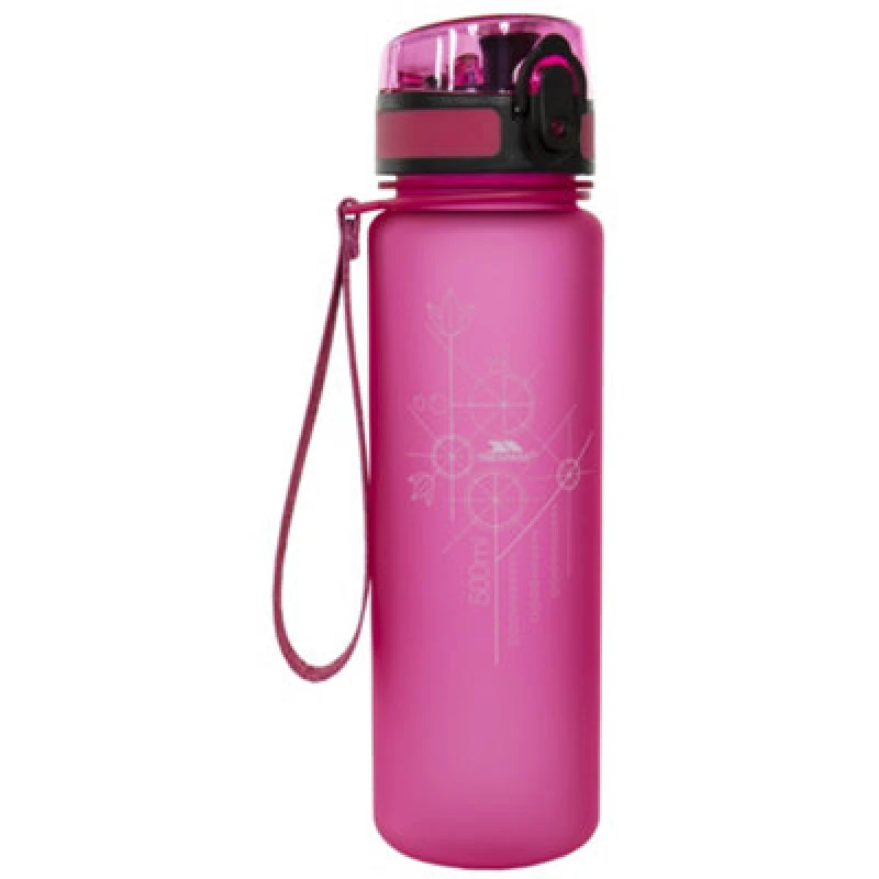 Image of Trespass Trespass Flintlock Sports Bottle in Pink Pink One Size Unisex 5057520511979