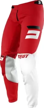Image of Shot Aerolite Gradient Motocross Pants, black-white-red, Size 36, black-white-red, Size 36