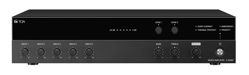 Image of TOA A-3512D audio amplifier Black