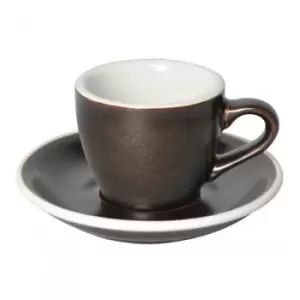 Image of Espresso cup with a saucer Loveramics Egg Gunpowder, 80 ml