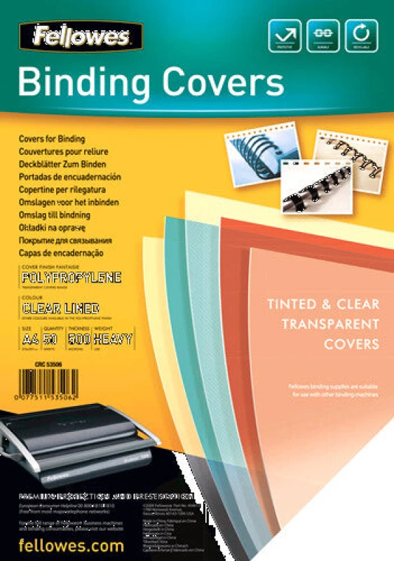 Image of Fellowes Fellowes Fantaisie A4, 50pk Plastic Transparent 50 pc(s) 5350601