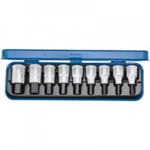 Image of Gedore 6156250 Allen Bit set 9 Piece 1/2 (12.5 mm)