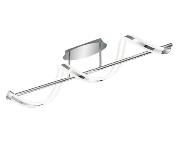 Image of Sydney Modern 18W LED Semi Flush Light Chrome 3000K