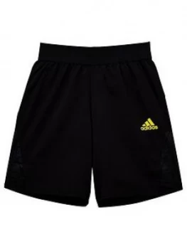 Image of Boys, Adidas Youth Predator Short, Black/Yellow, Size 5-6 Years