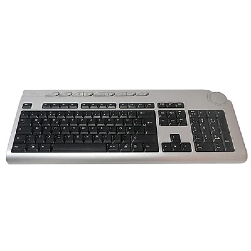 Image of Acer KB.RF403.153 keyboard RF Wireless AZERTY Belgian Black. Silver