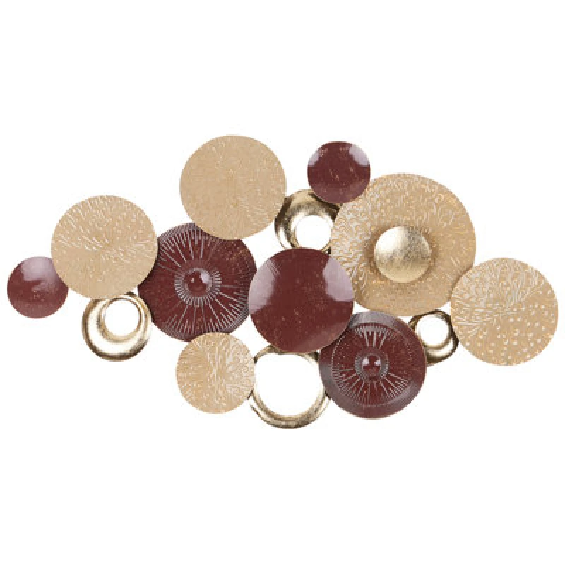 Image of Beliani Wall Decor Bromine Metal 69cm Gold