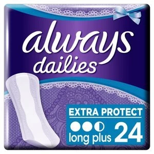 Image of Always Dailies Long Plus Pantyliner 24PK