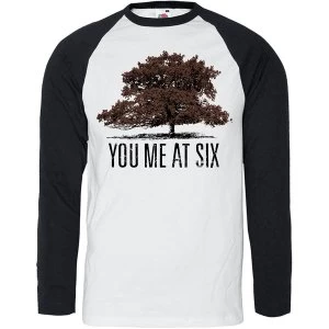 Image of You Me At Six - Tree Unisex Medium T-Shirt - Black,White