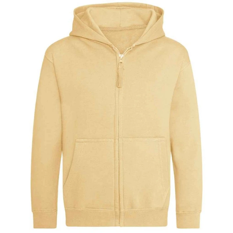 Image of Awdis Zoodie girls's Children's Sweatshirt in Beige