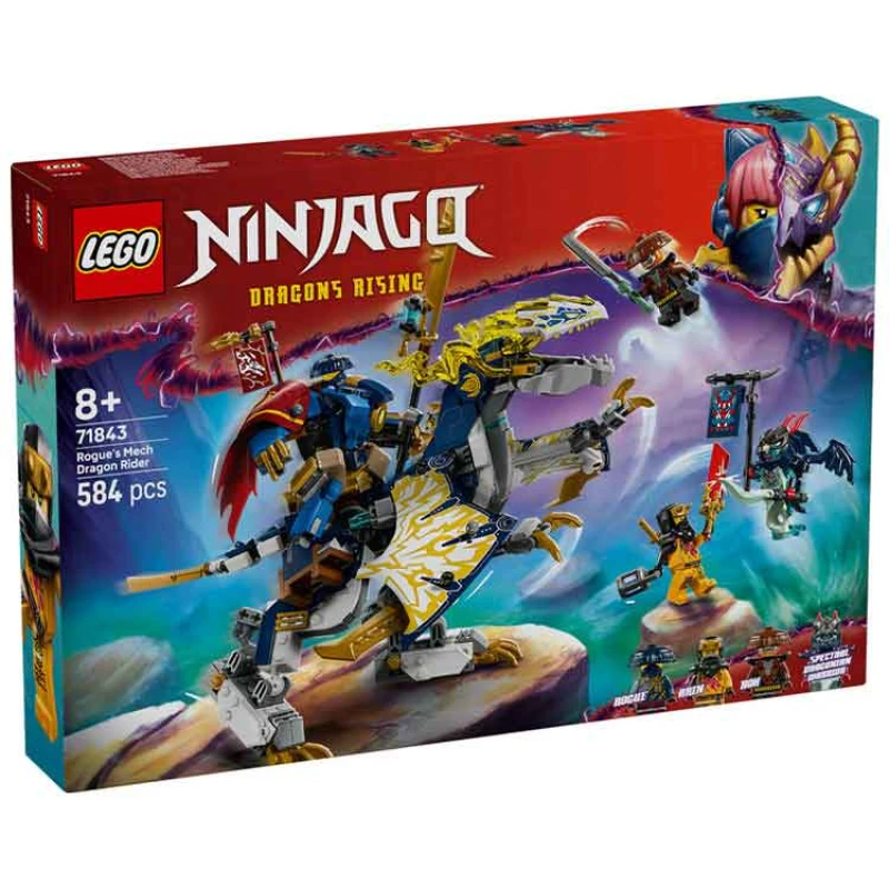 Image of LEGO LEGO NINJAGO Rogue's Mech Dragon Rider Ninja Toy 71843 Lego One Size Multi 72211699000