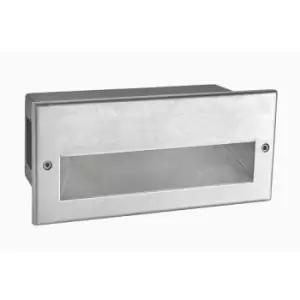 Image of Elstead Namsos Integrated LED Outdoor LED Recessed Wall Light Galvanized , IP44