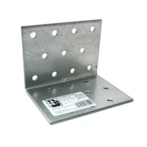 Image of Heavy Duty Zinc Plated Reinforced Corner Angle Bracket - Size 60x60x80x2mm - Pack of 30