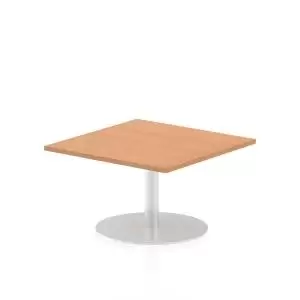 Image of Italia Poseur Table Square 800800 Top 475 High Oak
