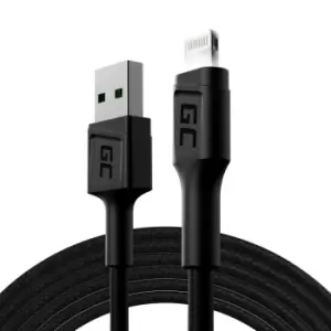 Image of KABGC12 - 2m - Lightning - USB A - Male - Male - Black