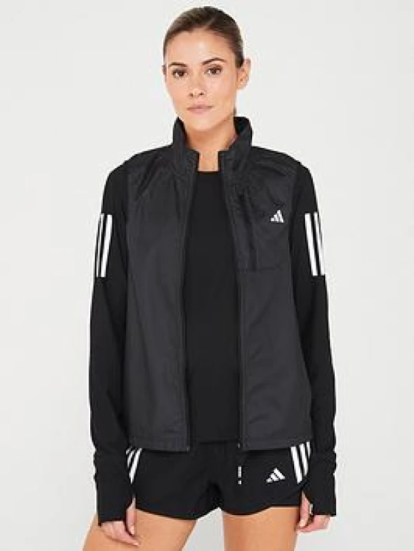 Image of Sleeveless jacket For Her adidas Own the Run Noir Female XS