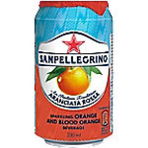Image of S.Pellegrino Aranciata Rossa Soft Drink Can Blood Orange 330ml 24 Pieces