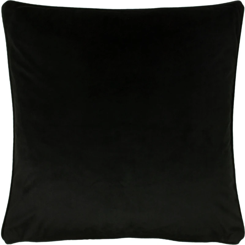 Image of Evans Lichfield Opulence Soft Velvet Filled Cushion, Black 5.02553E+12